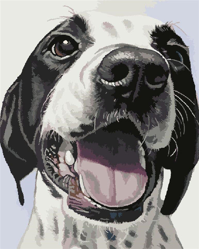 Blaffende Hond Schilderen op Nummers