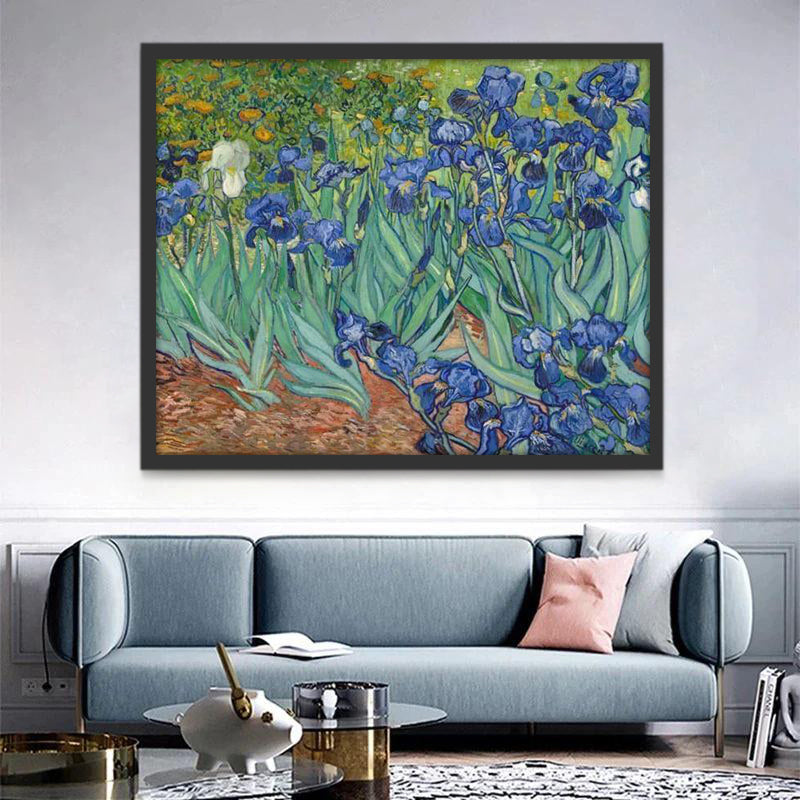Blauwe Irissen Schilderen op Nummers