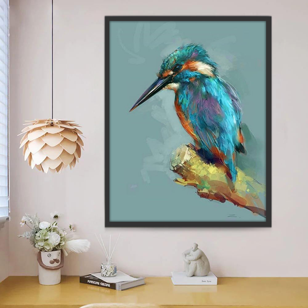 Blauwe Vogel Schilderen op Nummers