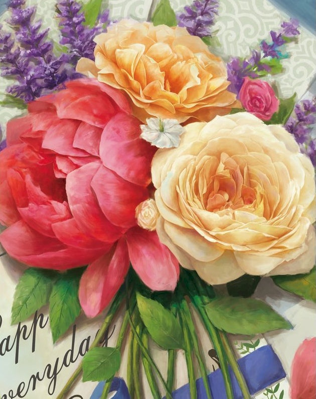 Bloemen aan de Zijkanten Schilderen op Nummers