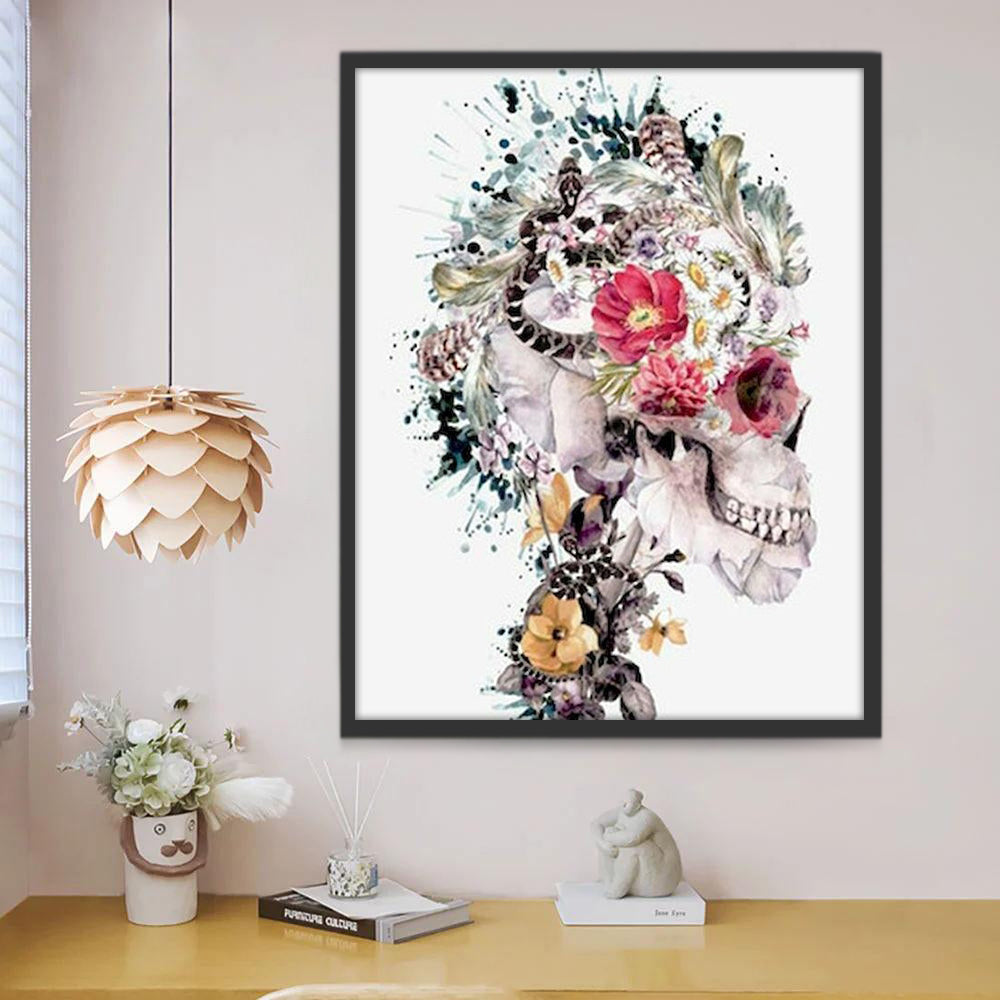 Bloemen en Dood Schilderen op Nummers