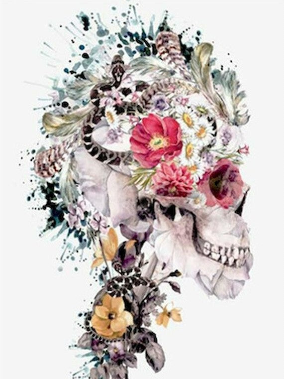 Bloemen en Dood Schilderen op Nummers