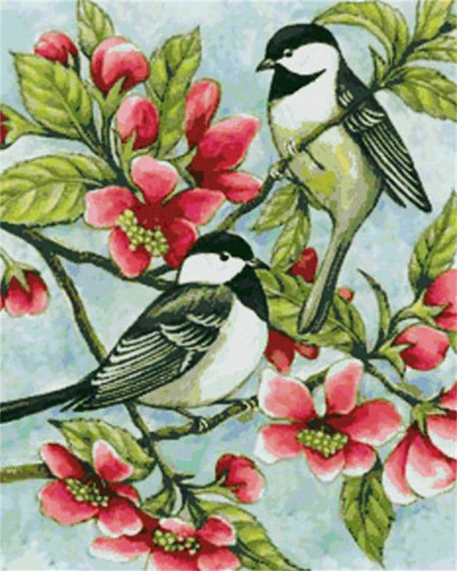 Bloemen en Vogels Schilderen op Nummers