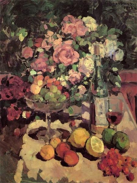 Bloemen, Fruit en Wijn Schilderen op Nummers