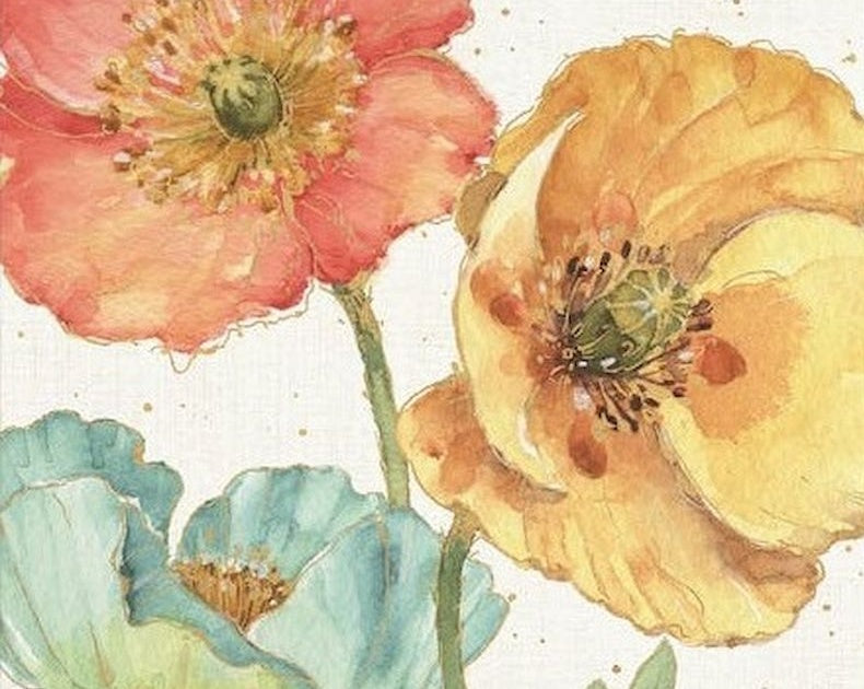 Bloemen in aquarelstijl Schilderen op Nummers