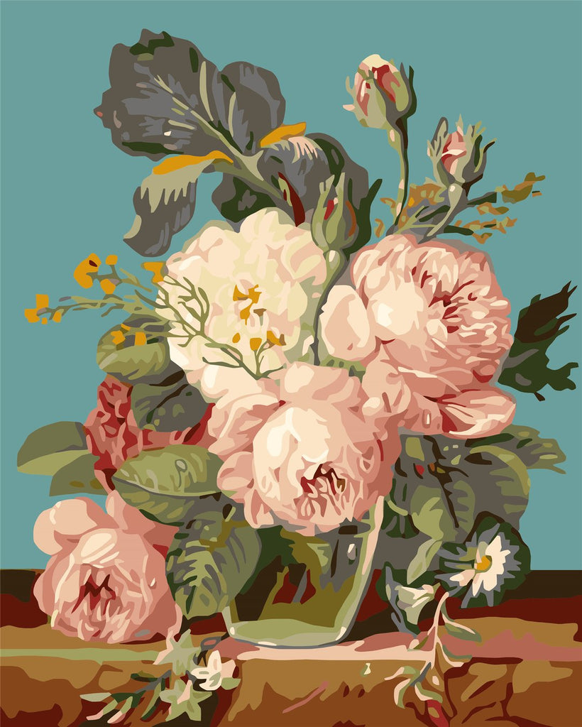 Boeket bloemen en planten Schilderen op Nummers