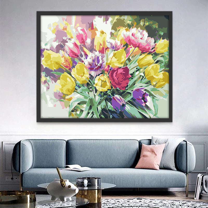Boeket Bloemen in de Zon Schilderen op Nummers