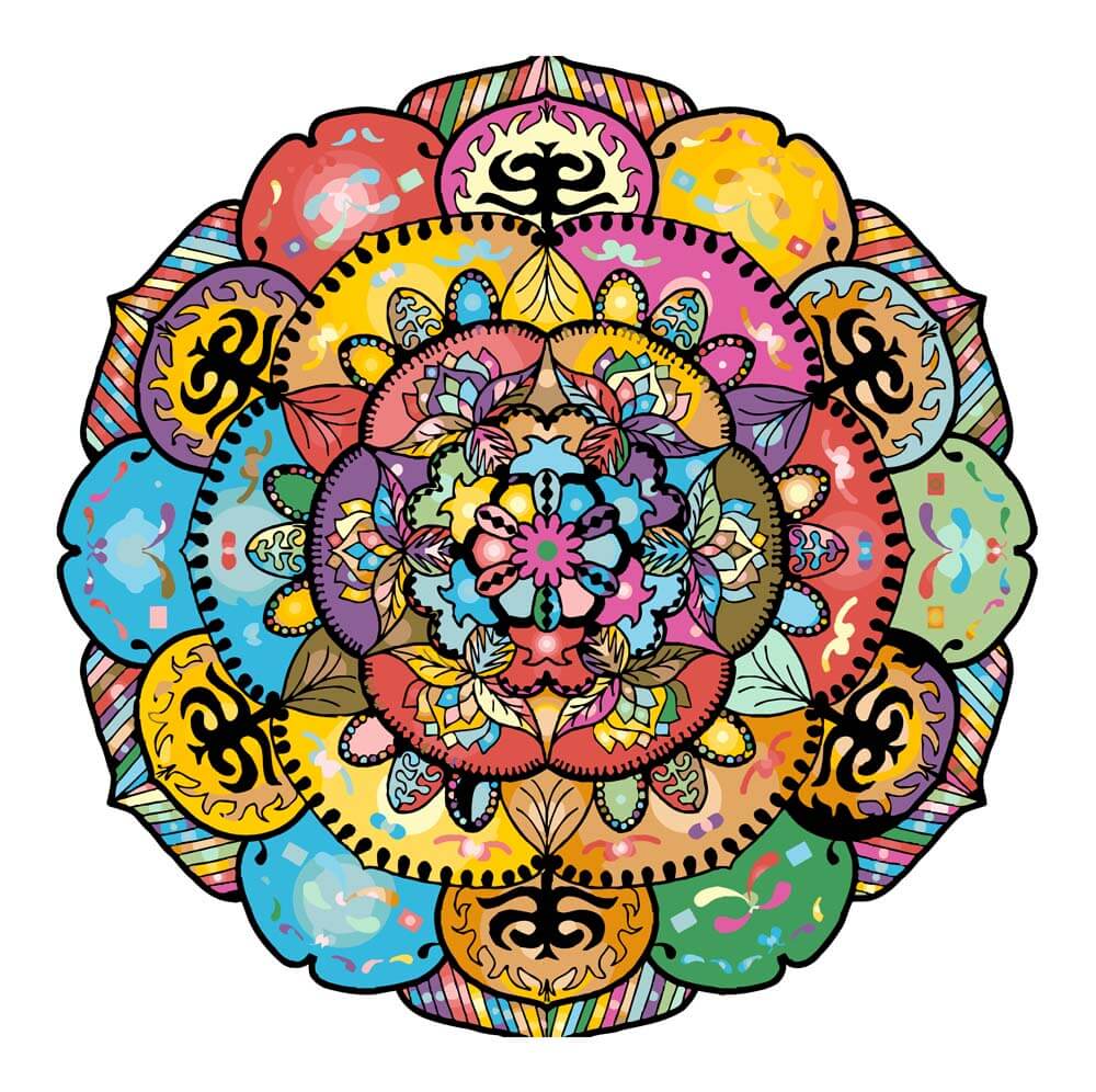 Bont Gekleurd Mandala Meesterwerk Schilderen op Nummers