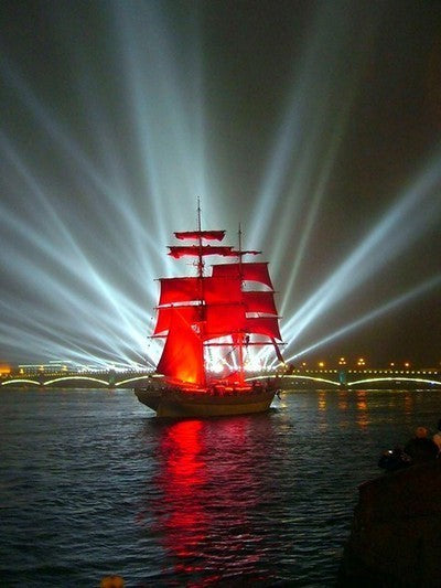 Boot in Schaduw van Licht Schilderen op Nummers