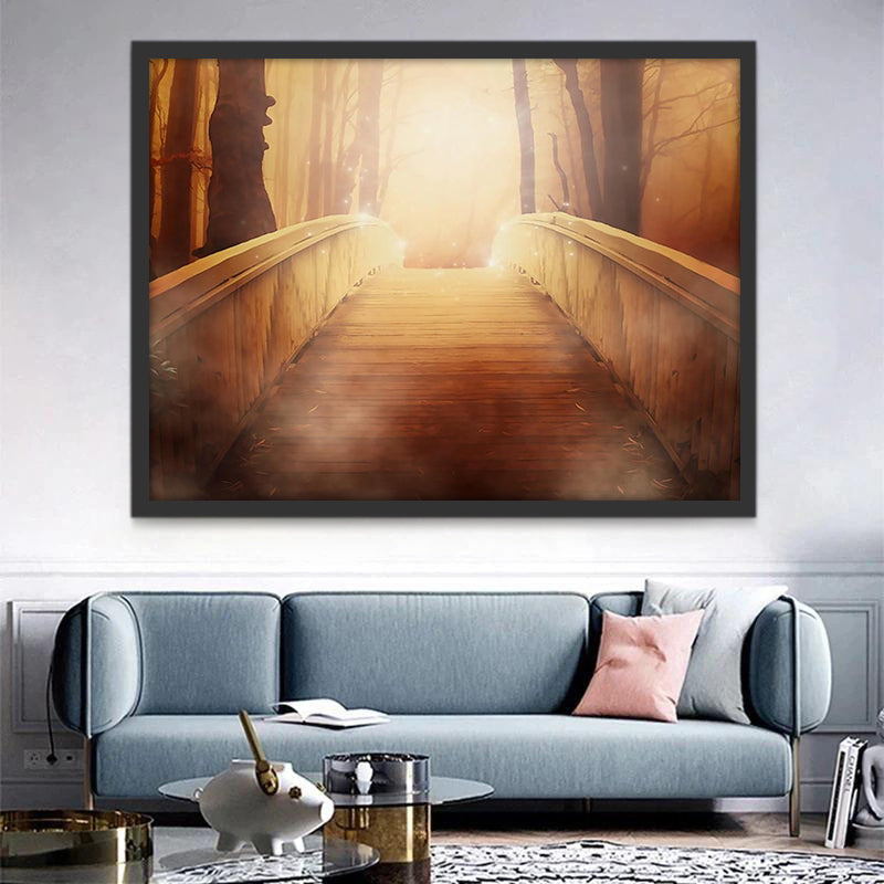 Brug in het Bos Schilderen op Nummers