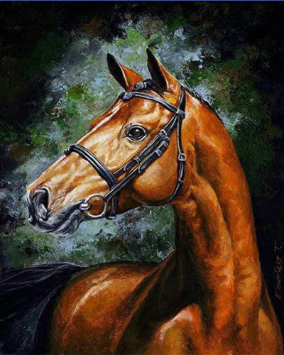 Bruin Paard Schilderen op Nummers