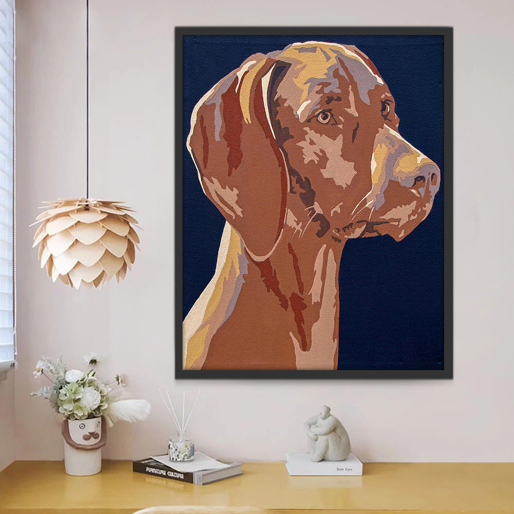 Bruine Labrador Hond Schilderen op Nummers