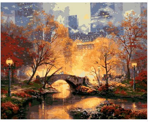 Central Park in de Herfst Schilderen op Nummers