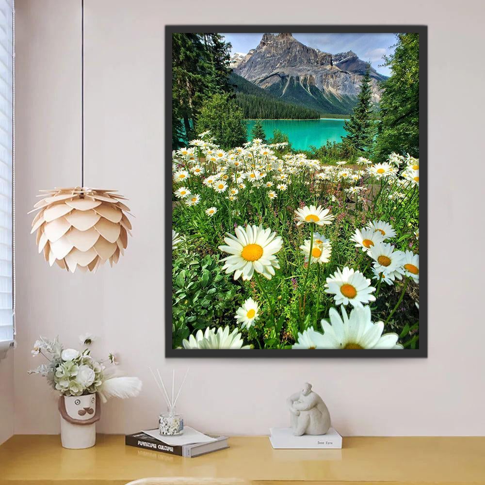 Chrysanten in het Bergbos Schilderen op Nummers