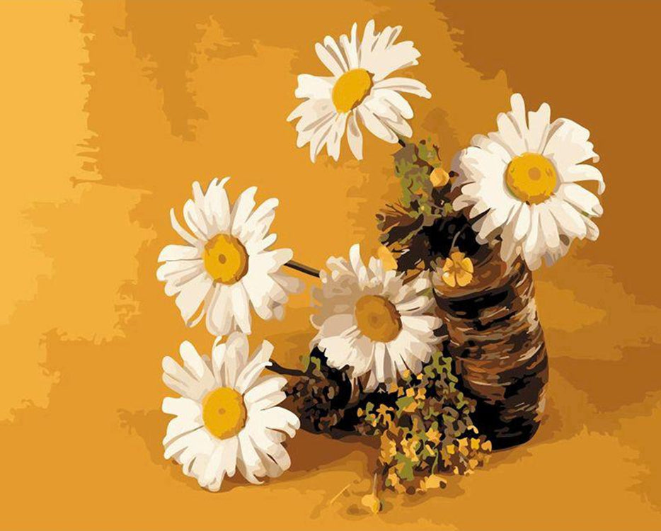 Chrysanten op Deadwood Schilderen op Nummers