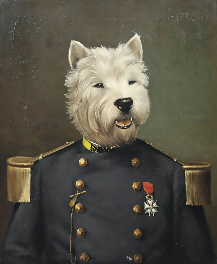 Commandant Hond Schilderen op Nummers