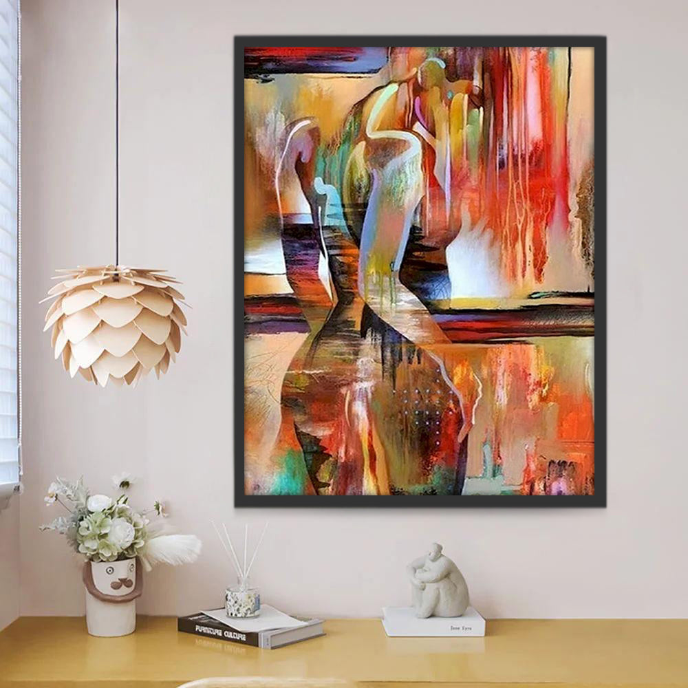 De Abstracte Mens Schilderen op Nummers