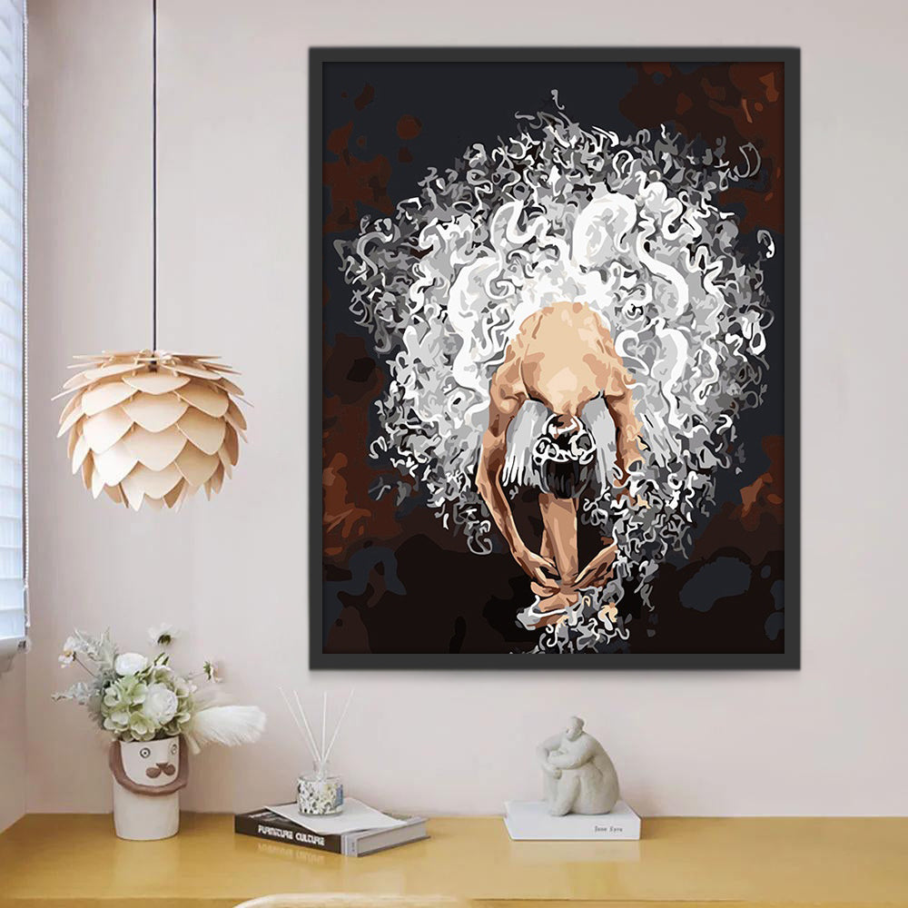 De Elegante Buiging van een Ballerina Schilderen op Nummers