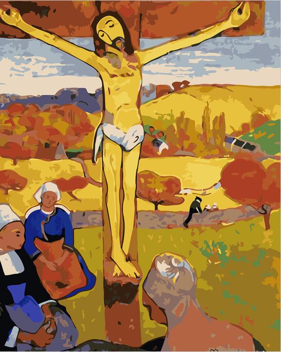 De Gemartelde Jezus Christendom Schilderen op Nummers