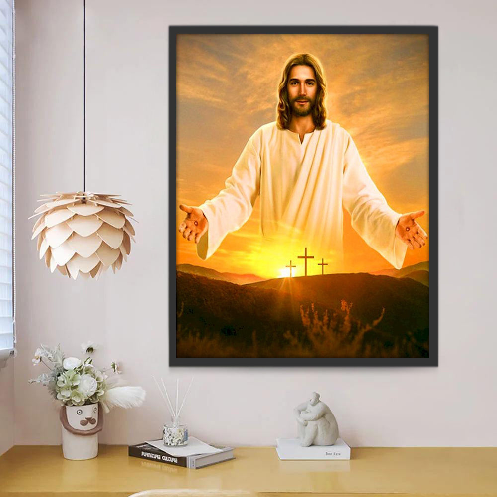 De Goddelijke Jezus Christendom Schilderen op Nummers