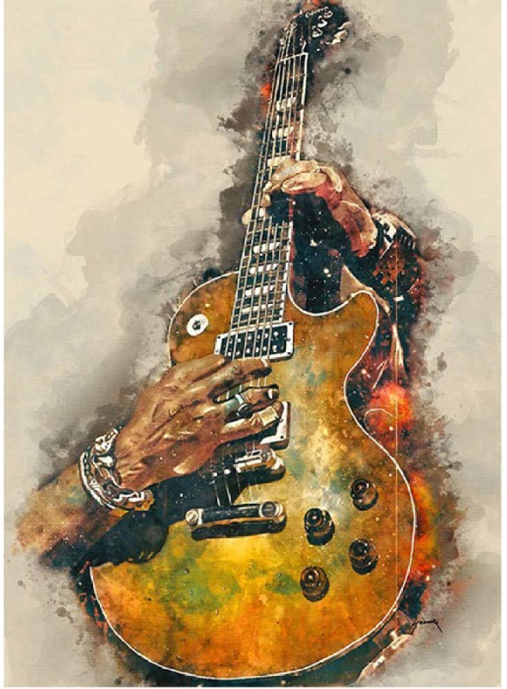 De Hand die de Gitaar Speelt Schilderen op Nummers
