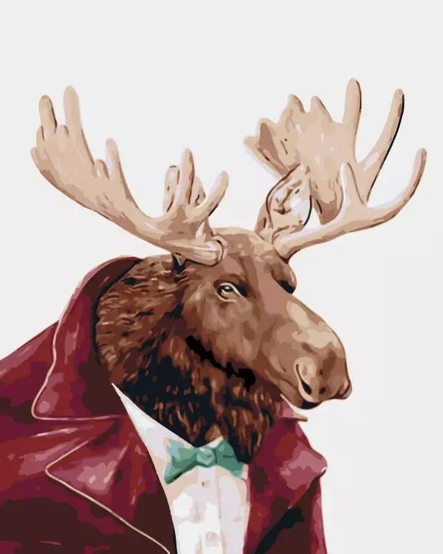 De Heer Elk Schilderen op Nummers