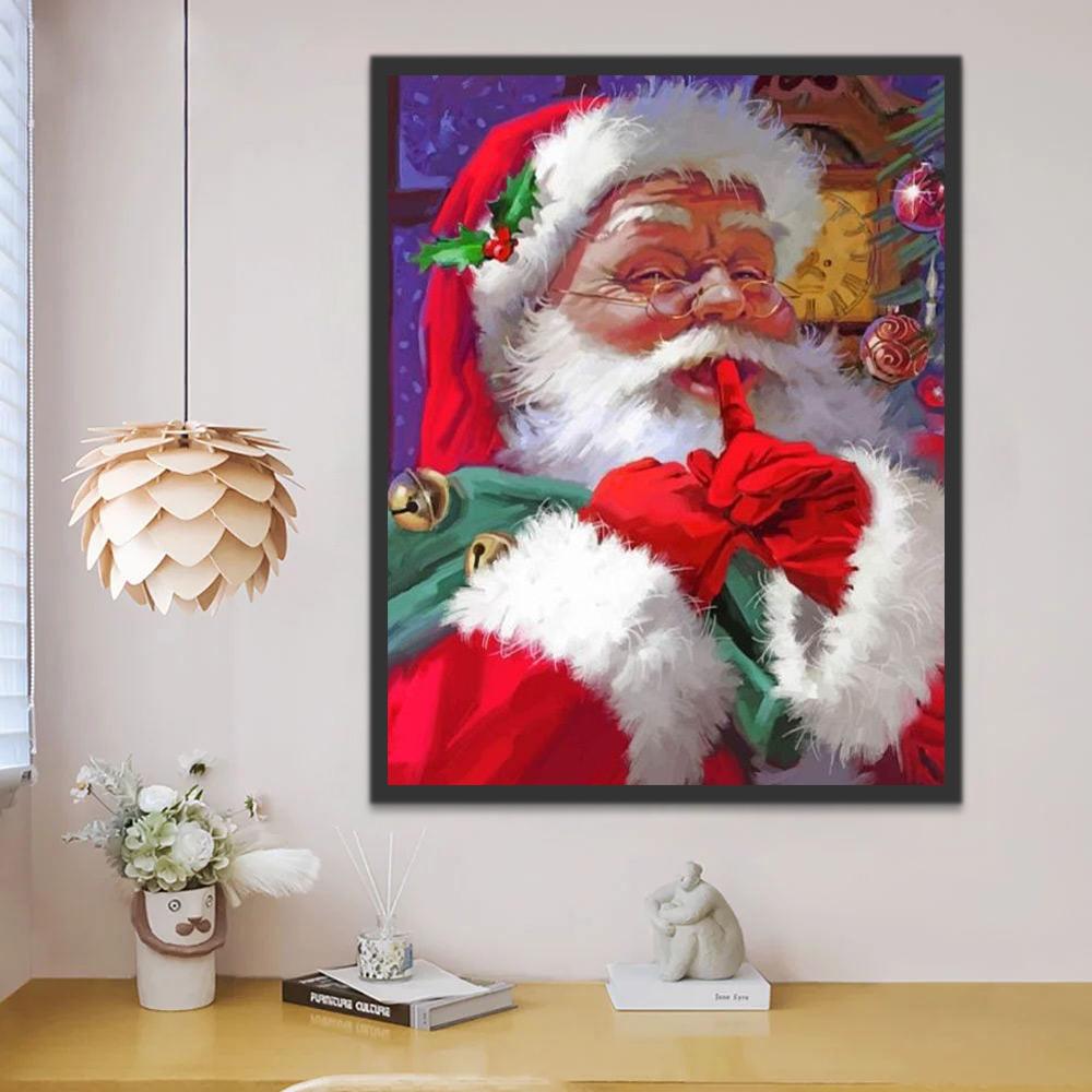 De Kerstman die niet Praat Schilderen op Nummers