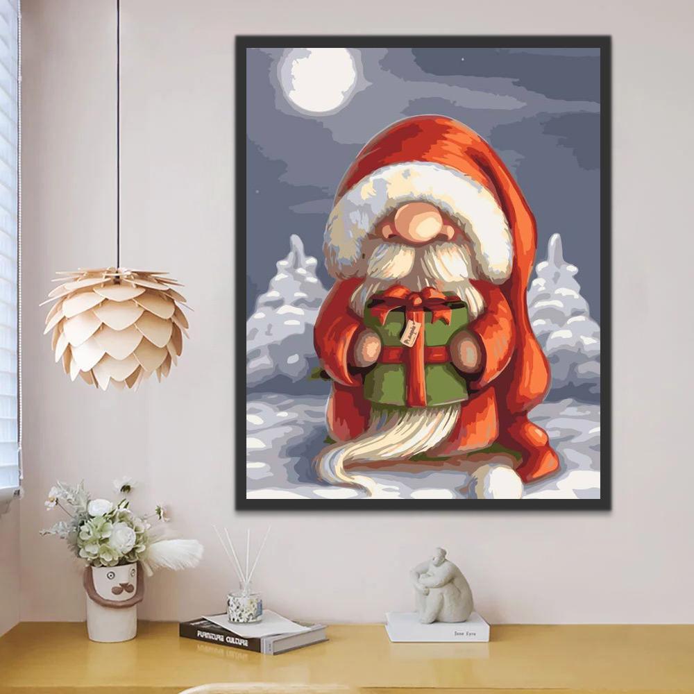 De Kerstman met de Witte Baard Schilderen op Nummers