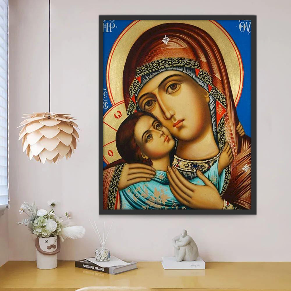 De Maagd Maria Christendom Schilderen op Nummers