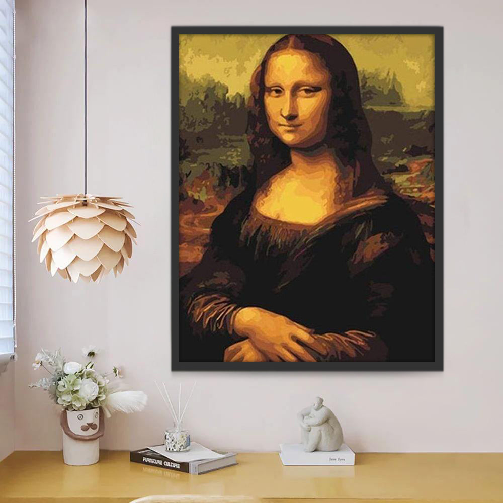 De Mona Lisa Schilderen op Nummers