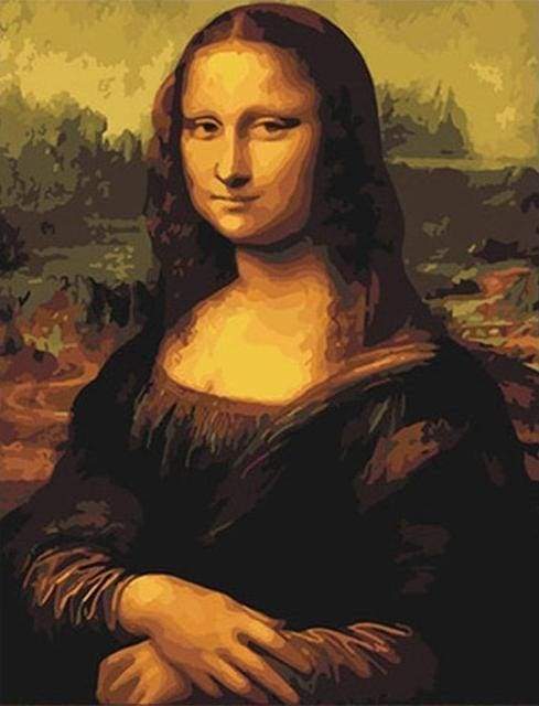 De Mona Lisa Schilderen op Nummers