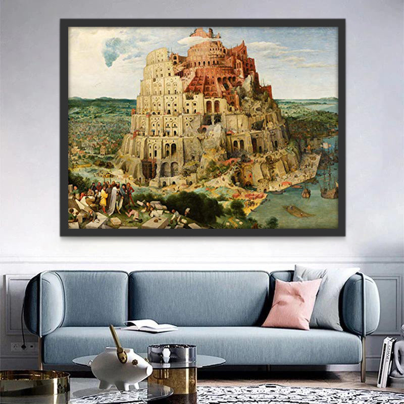 De Toren van Babel Schilderen op Nummers