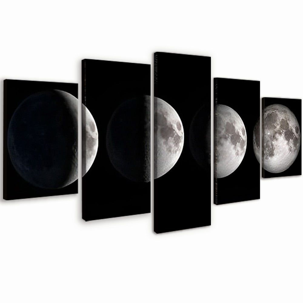 De Verandering van de Maan 5 Platen Schilderen op Nummers