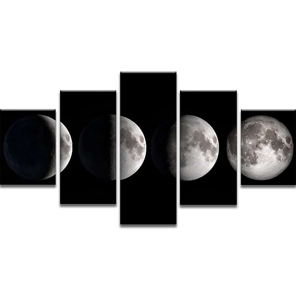 De Verandering van de Maan 5 Platen Schilderen op Nummers