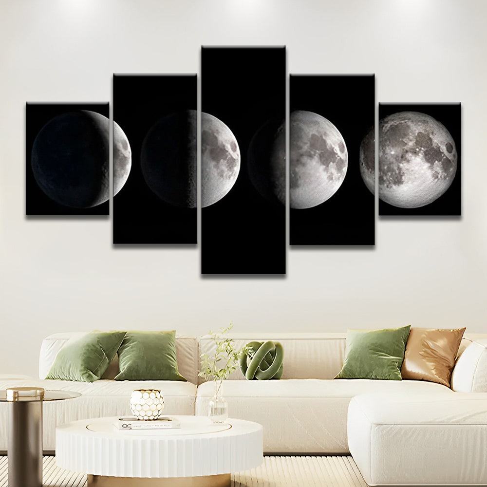 De Verandering van de Maan 5 Platen Schilderen op Nummers