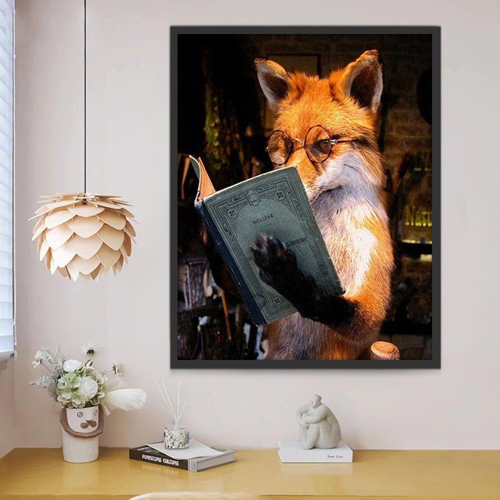 De Vos die Boeken Leest Schilderen op Nummers