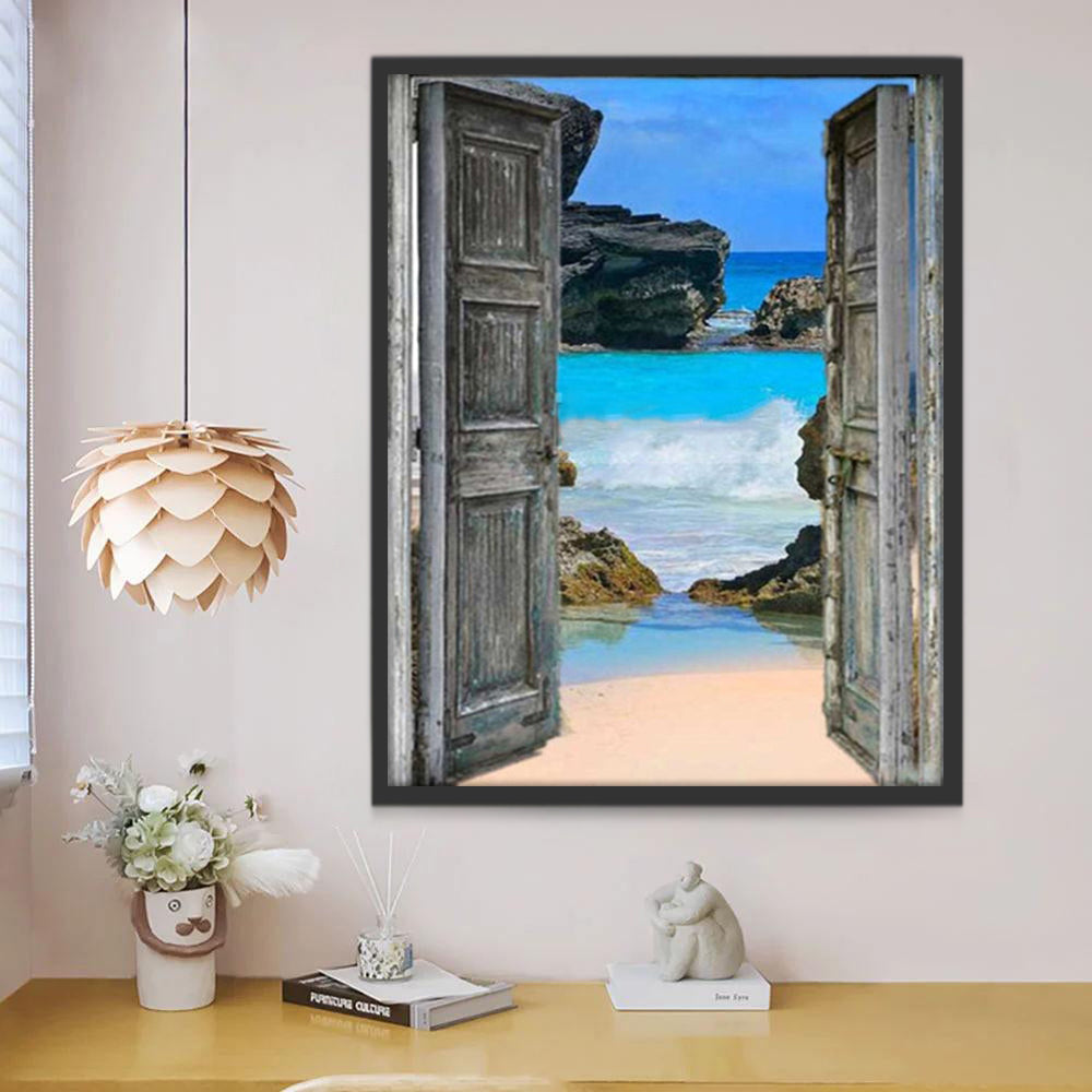 De Zee voor het Huis Schilderen op Nummers