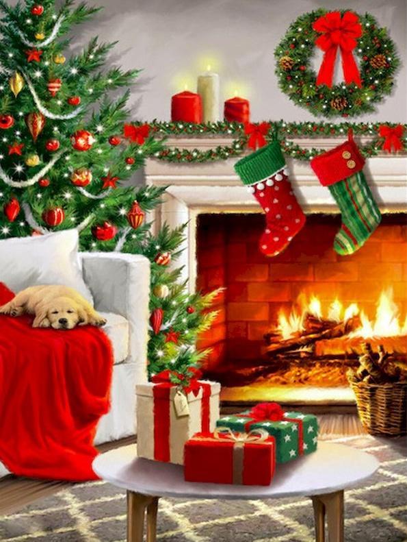 Decoratie voor Kerstmis Schilderen op Nummers