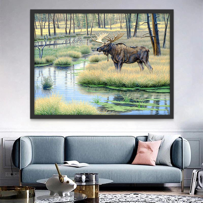 Dier Eland Schilderen op Nummers