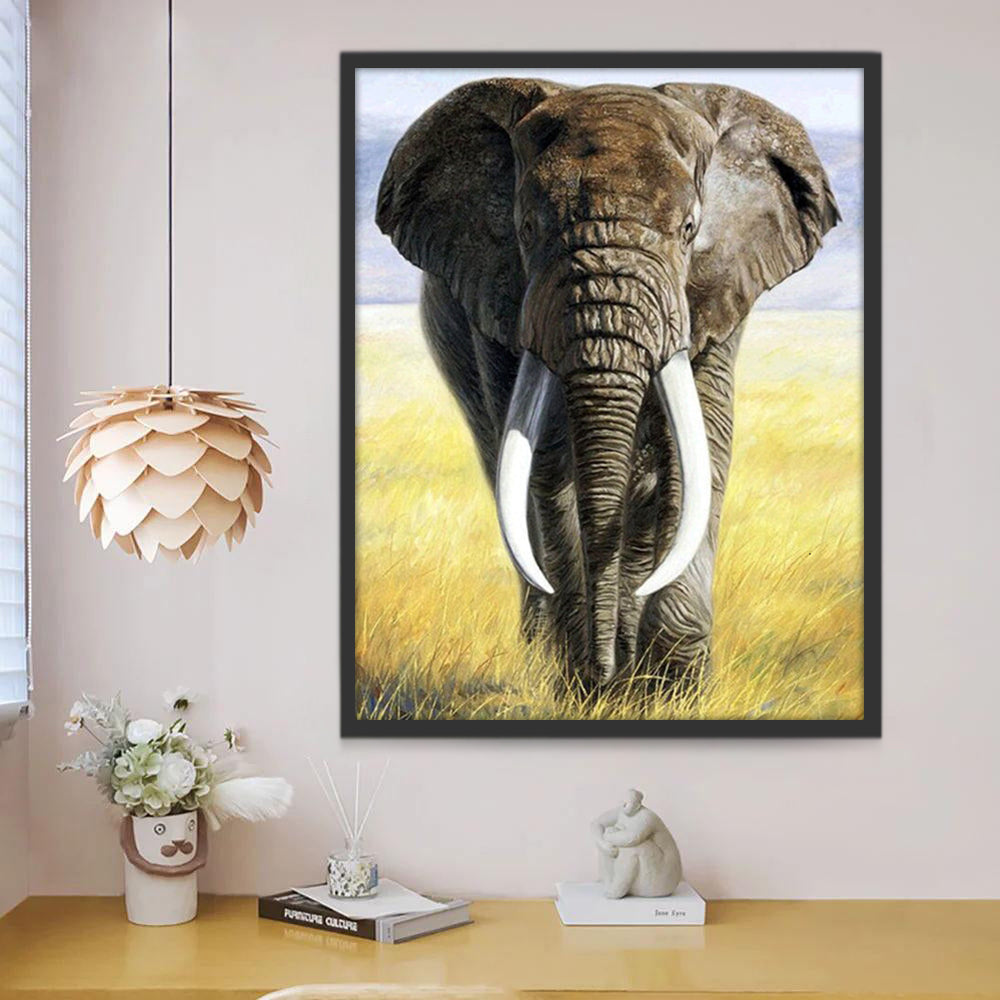 Dier Olifant Schilderen op Nummers
