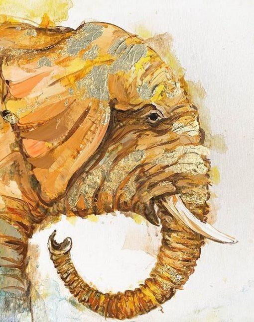 Dier Olifant Schilderen op Nummers
