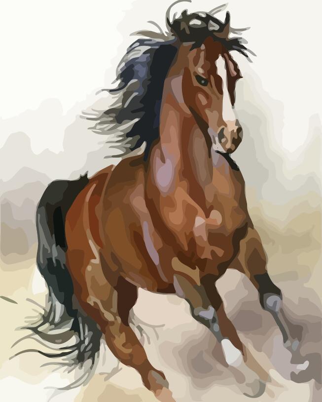 Dier Paard Schilderen op Nummers