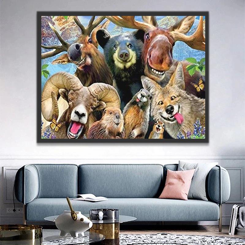 Dieren Herten Schilderen op Nummers