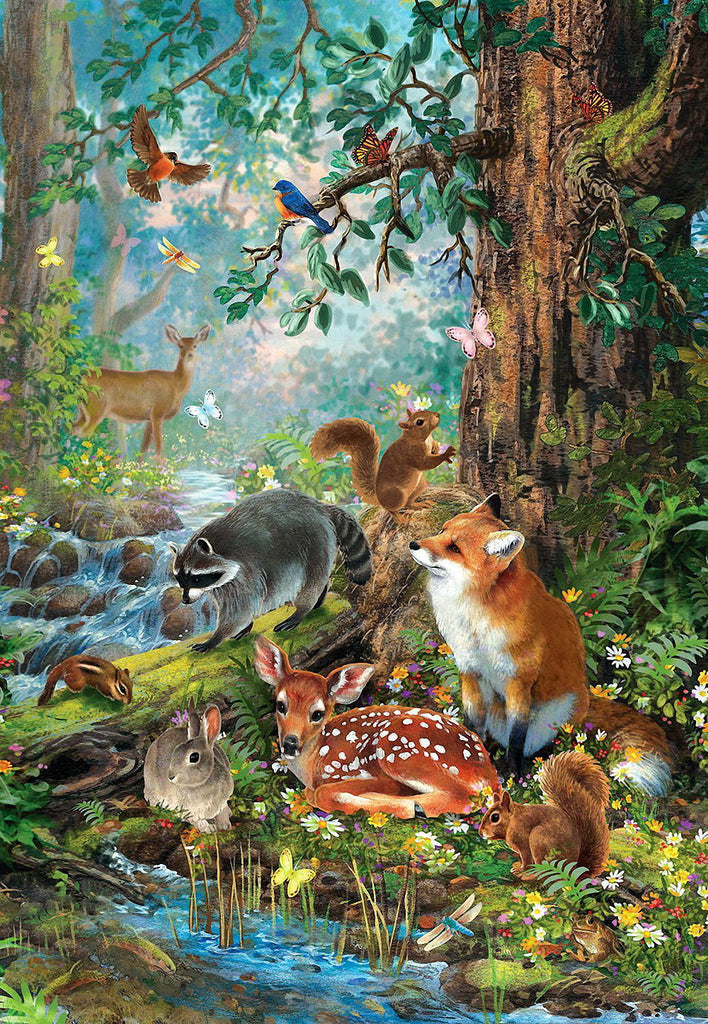 Dieren in het Woud Schilderen op Nummers