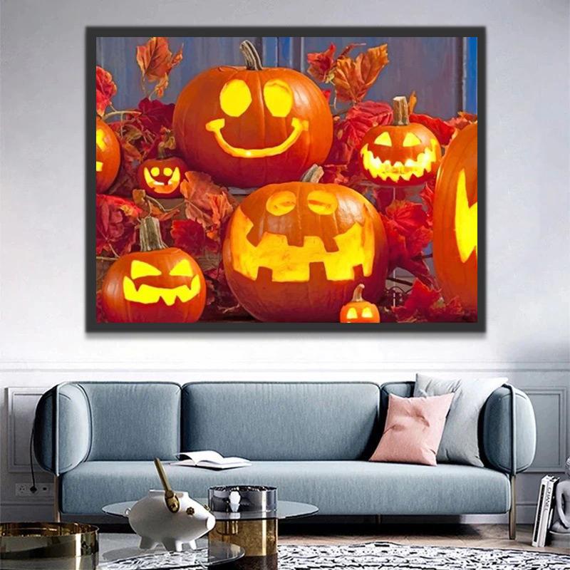 Diverse Jack-o'-lantaarns Schilderen op Nummers