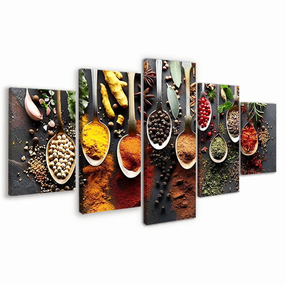 Diverse Kruiden 5 Platen Schilderen op Nummers