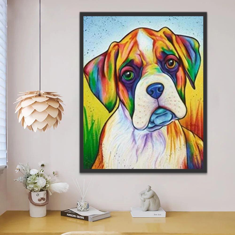 Droevige Hond Schilderen op Nummers