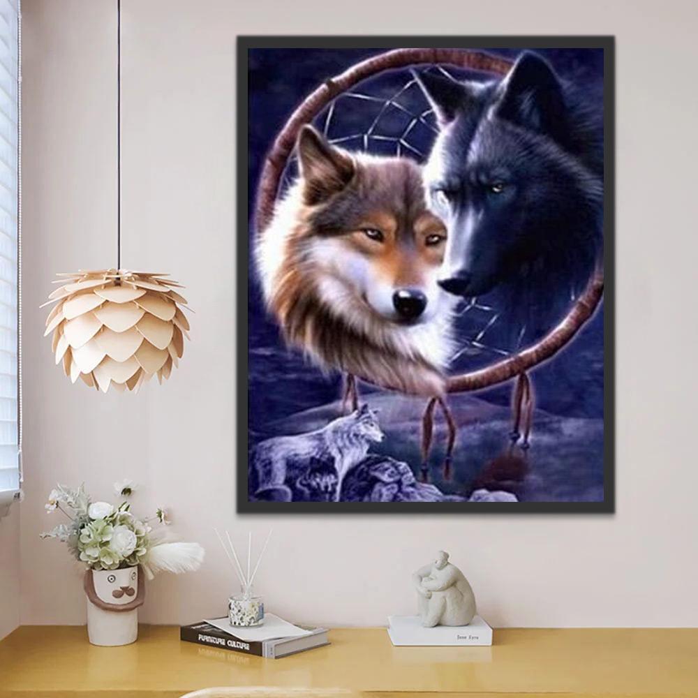 Dromenvanger Wolf Vos Schilderen op Nummers