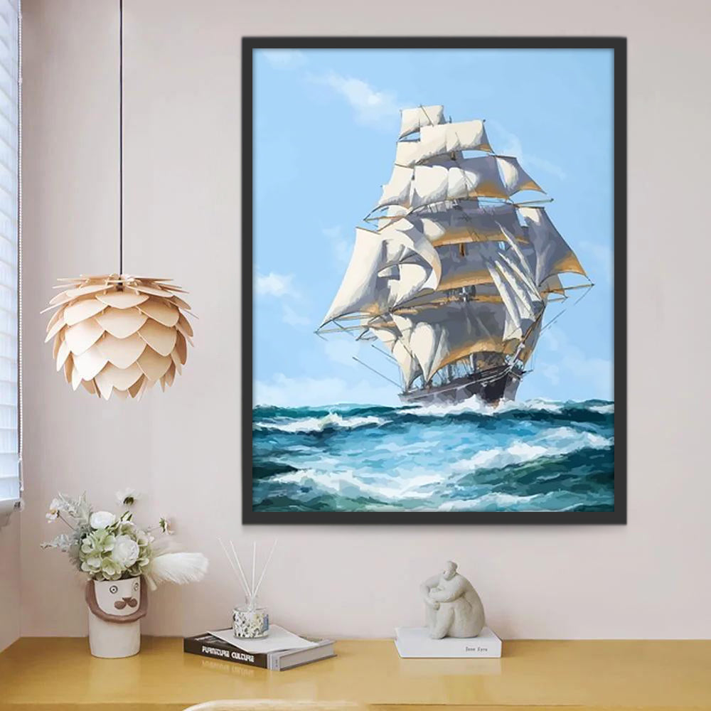 Dromerig Reuzenschip Schilderen op Nummers