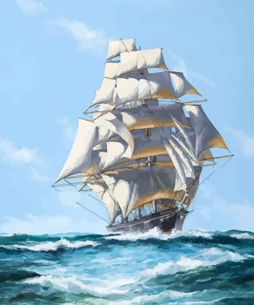 Dromerig Reuzenschip Schilderen op Nummers